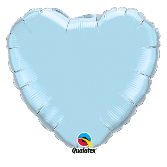 Folie ballon lichtblauw hart 45 cm