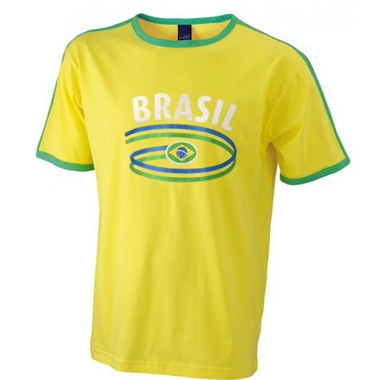 Geel heren shirt Brasil