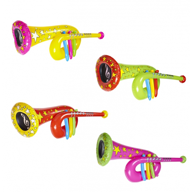 Gekleurde opblaasbare trompet