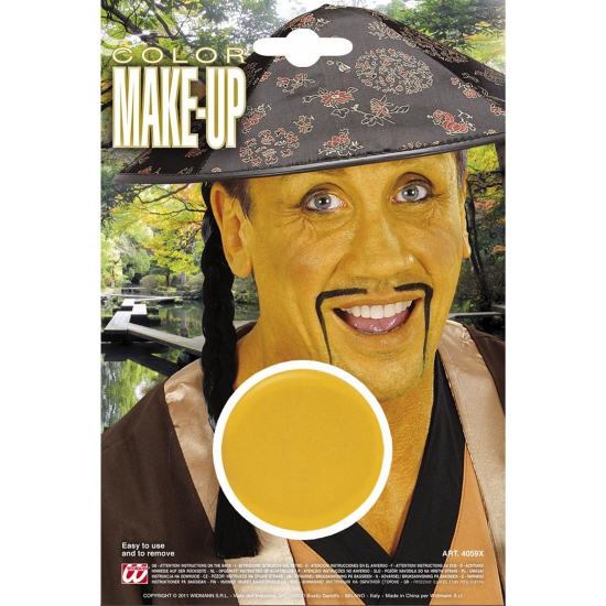 Gele schmink make-up