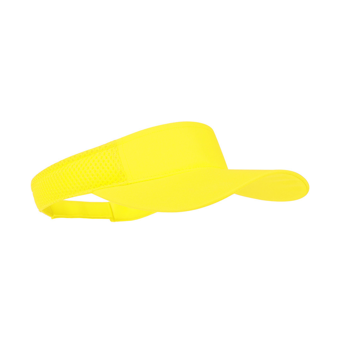 Gele zonneklep pet voor volwassenen