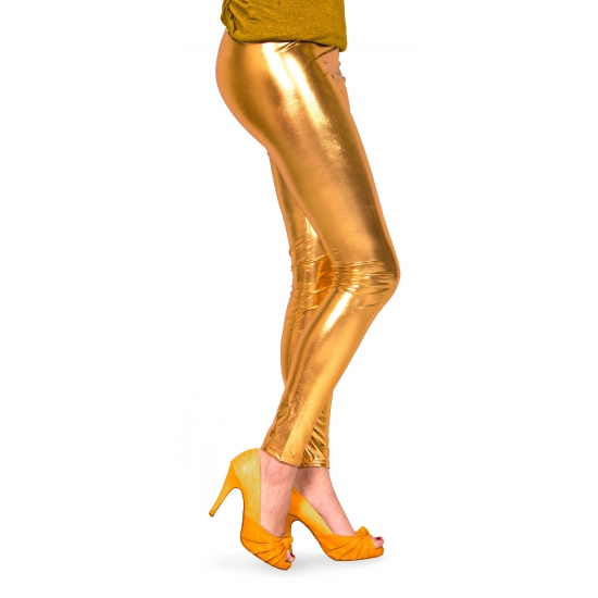 Gouden metallic legging