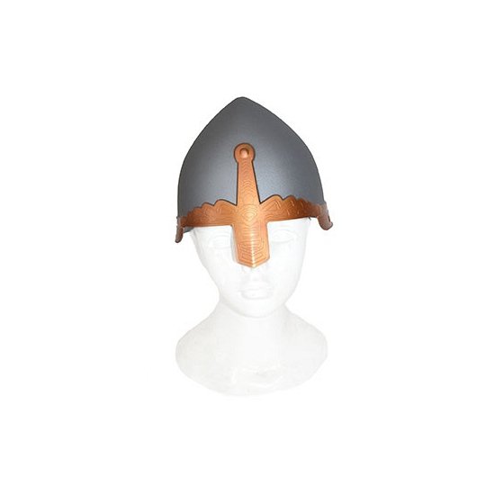 Grijze ridder verkleed helm voor volwassenen