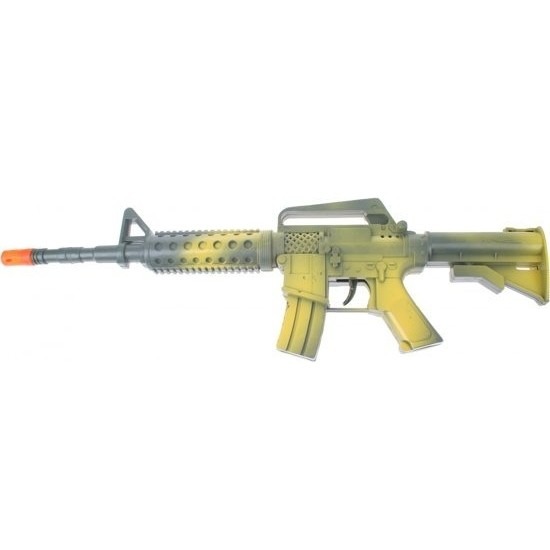 Groen automatisch speelgoed geweer 46 cm voor jongens