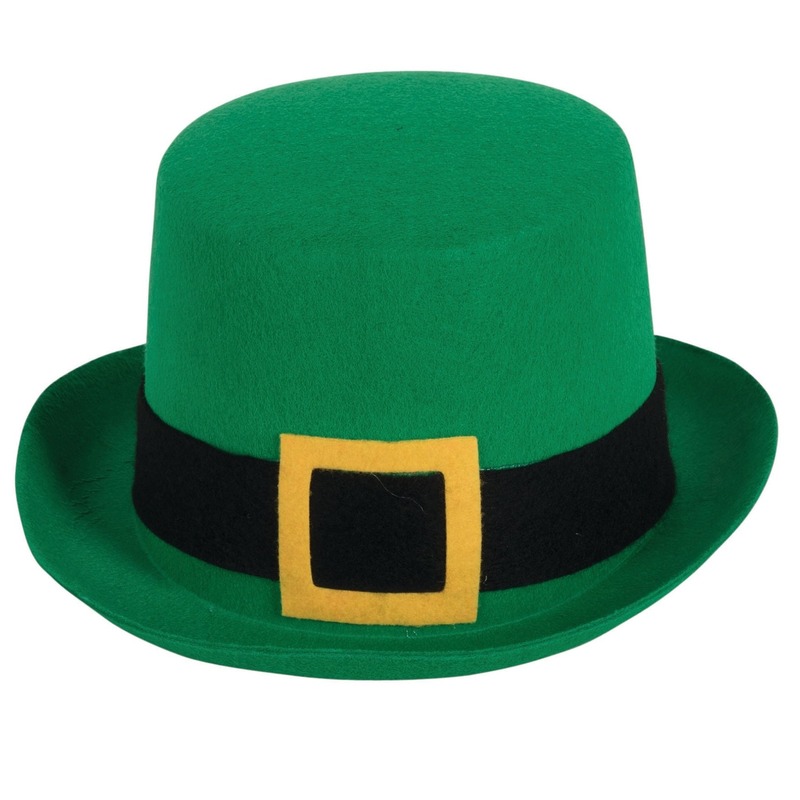 Groene hoge hoed St. Patricksday voor volwassenen