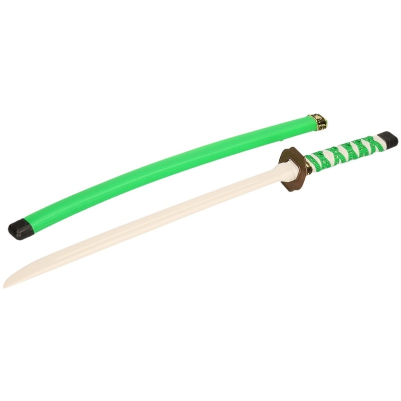 Groene ninja zwaarden in schede