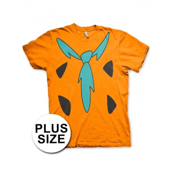 Grote maat The Flintstones verkleed t-shirt voor heren