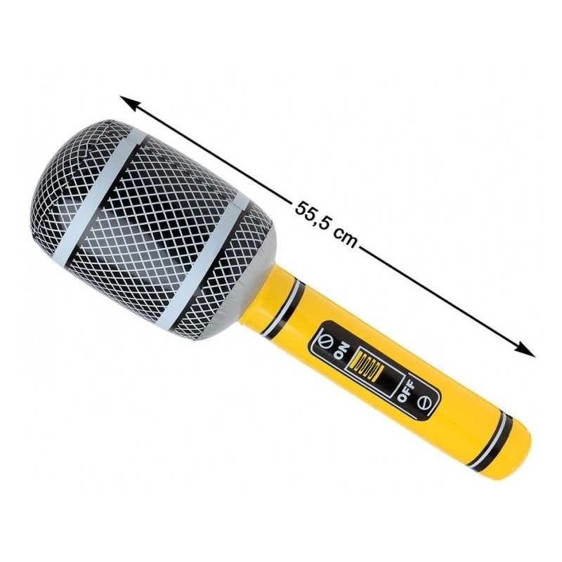 Grote opblaasbare microfoon 55 cm