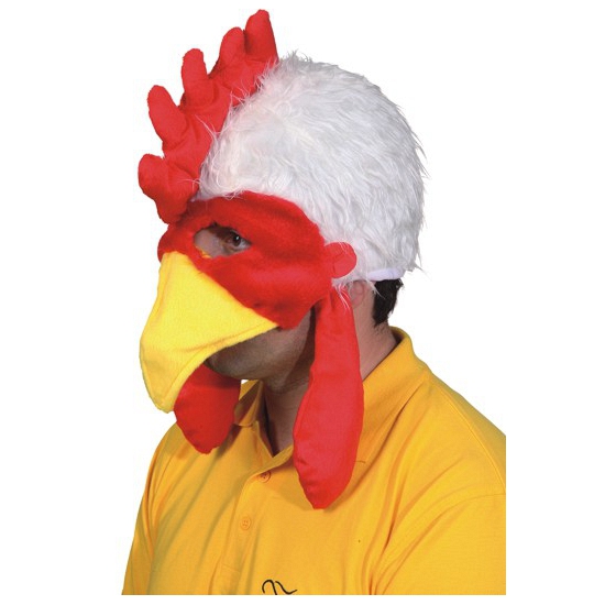 Haan carnaval/verkleed dieren masker voor volwassenen