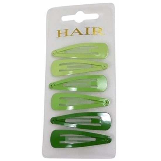 Haarspeldjes 5 cm groene tinten