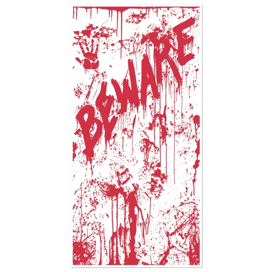 Halloween deurposter met bloed