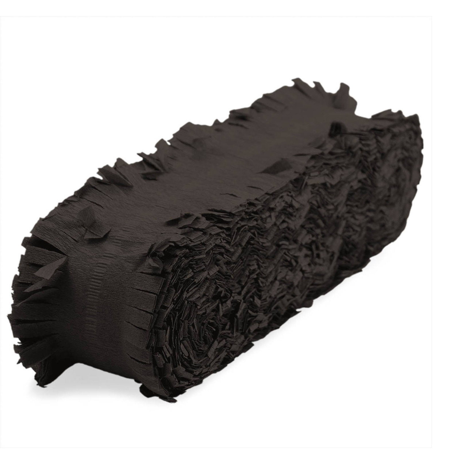 Halloween - Feest/verjaardag versiering slingers zwart 24 meter crepe papier