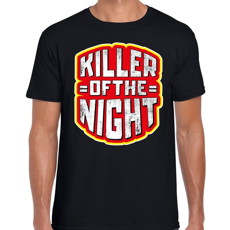 Halloween - Halloween killer of the night verkleed t-shirt zwart voor heren
