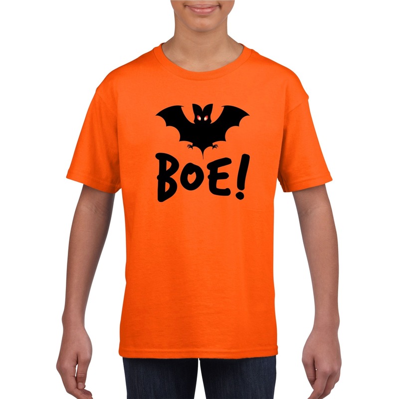 Halloween - Halloween vleermuis t-shirt oranje kinderen