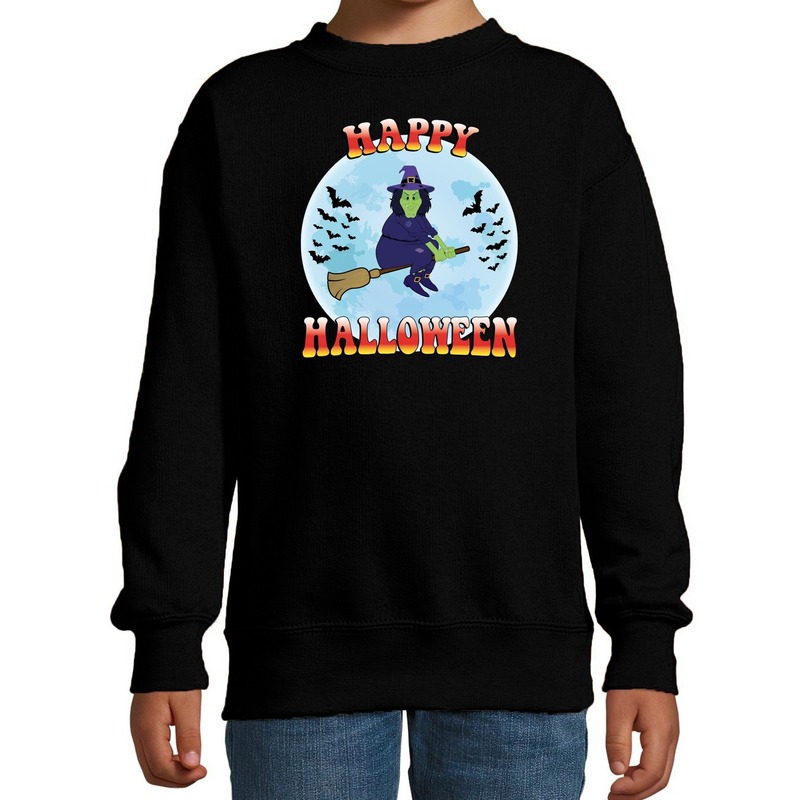 Halloween - Happy Halloween heks verkleed sweater zwart voor kinderen