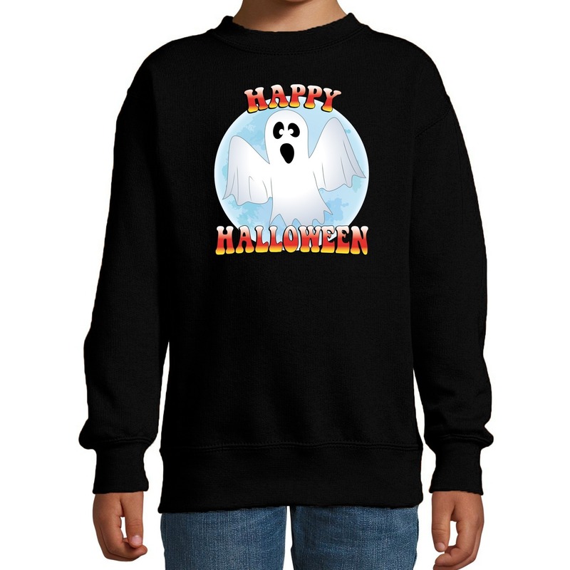 Halloween - Happy Halloween spook verkleed sweater zwart voor kinderen