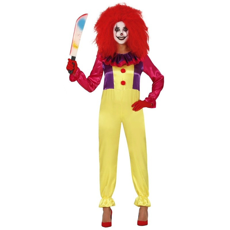 Halloween - Horror clown Freak verkleed kostuum voor dames