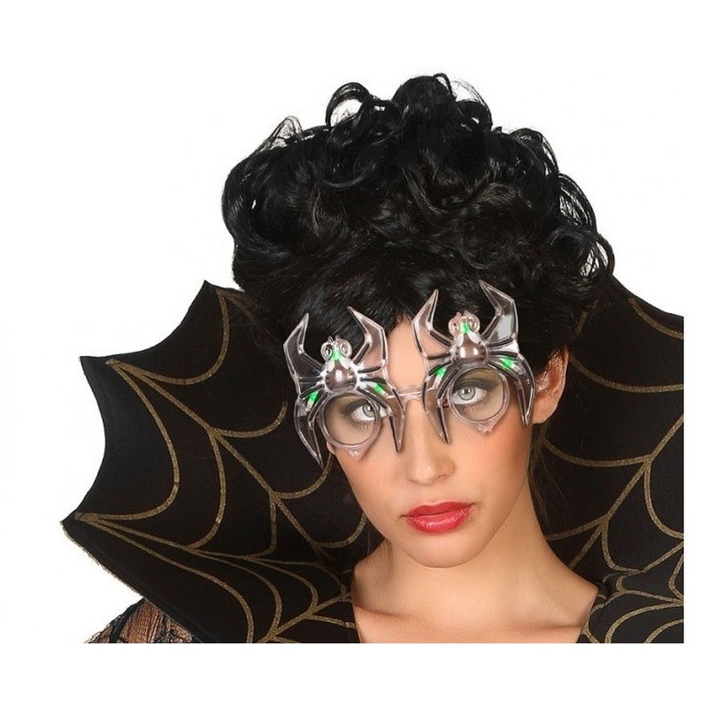 Halloween - Horror spin verkleed bril met verlichting voor volwassenen