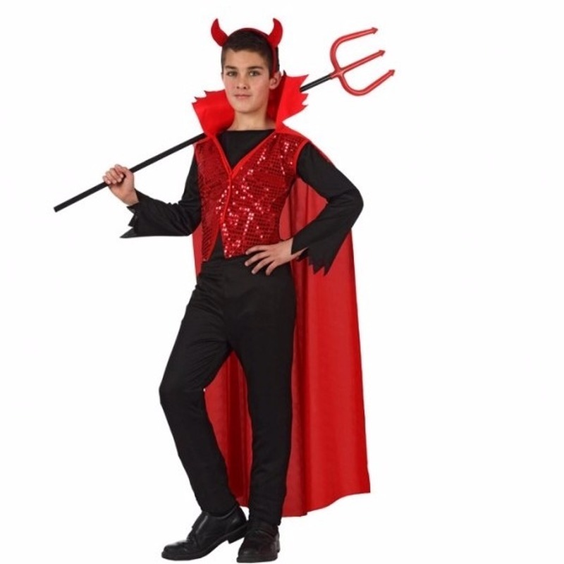 Halloween rode duivel kostuum voor kinderen