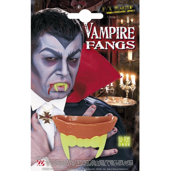 Halloween - Vampier gebit glow in the dark