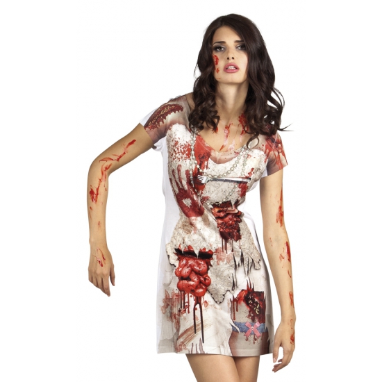 Halloween - Zombie bruid jurkje voor dames