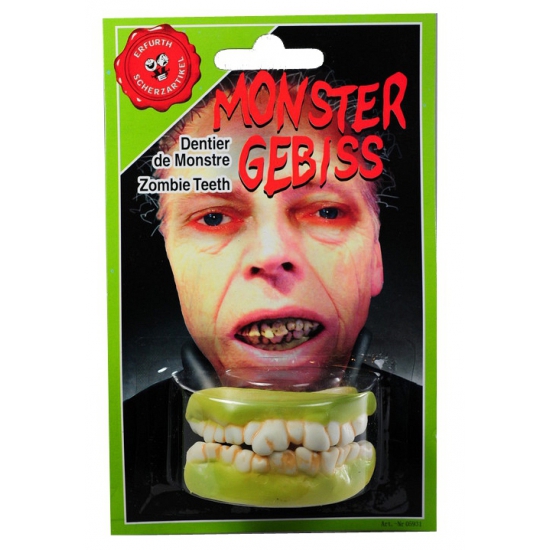 Halloween - Zombie gebitje voor boven en onder tanden