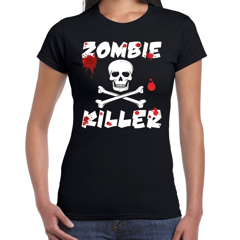 Halloween - Zombie killer Halloween t-shirt zwart dames