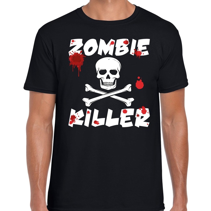 Halloween - Zombie killer Halloween t-shirt zwart heren