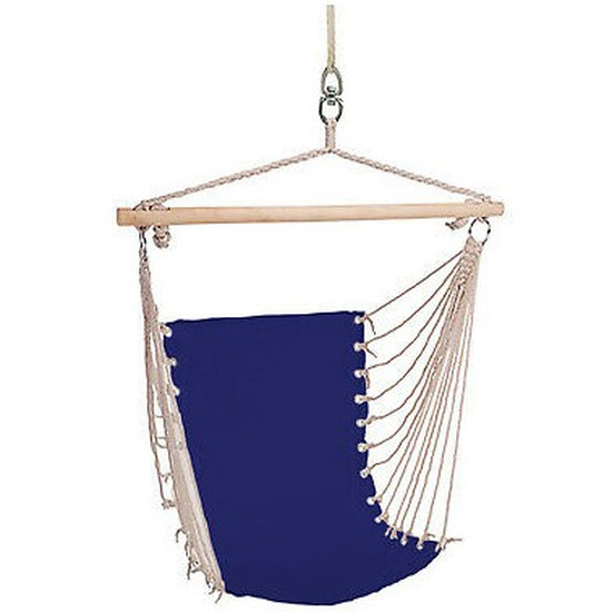 Hangstoel/hangende stoel blauw 100 x 60 cm