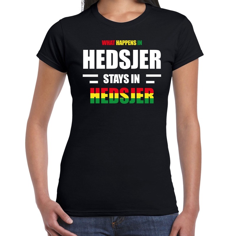 Heerlen/Hedsjer Carnaval outfit / t- shirt zwart dames