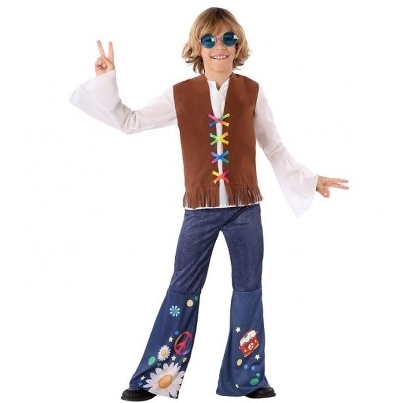 Hippie/Flower Power verkleed kostuum voor jongens