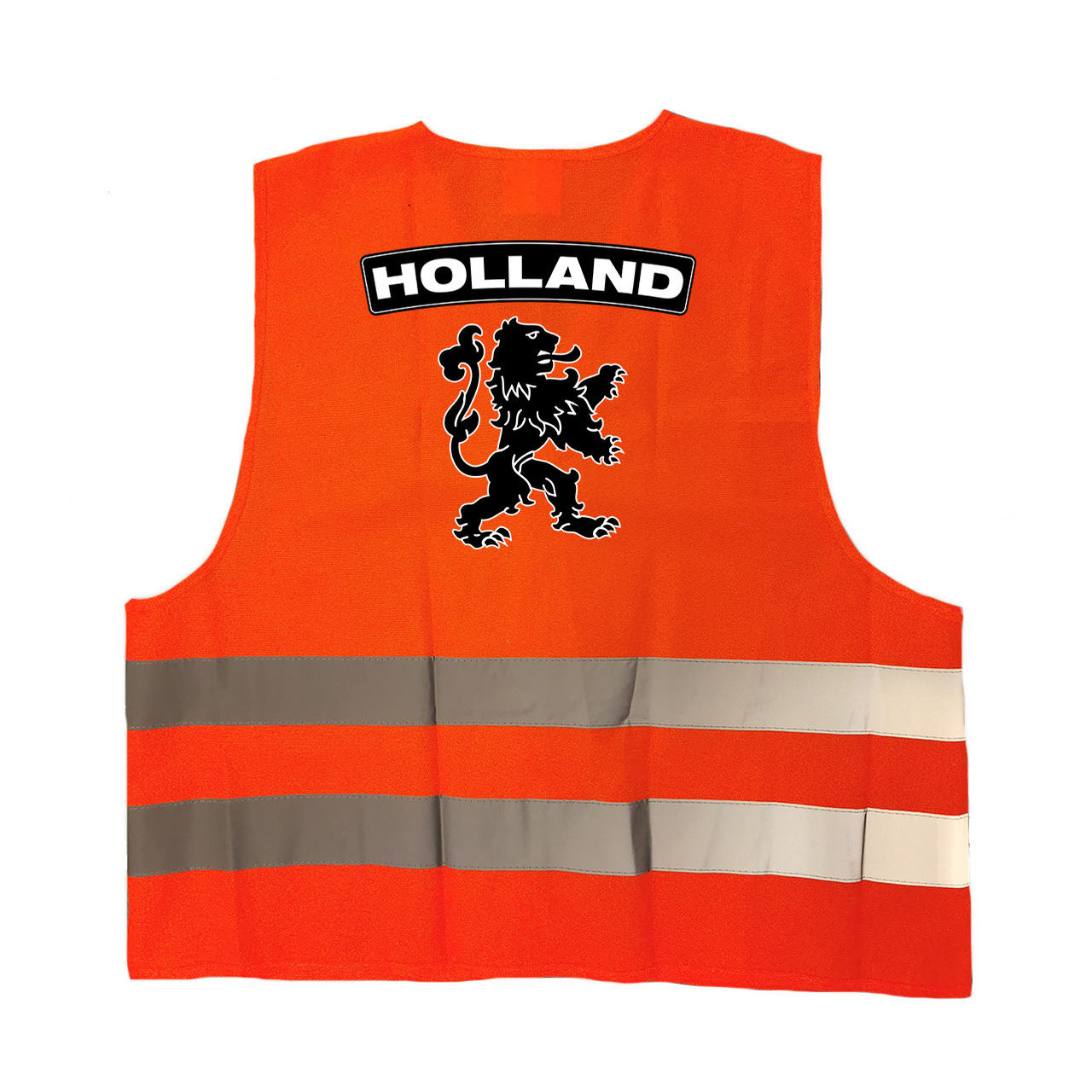 Holland fan hesje met zwarte leeuw EK - WK supporter outfit voor volwassenen