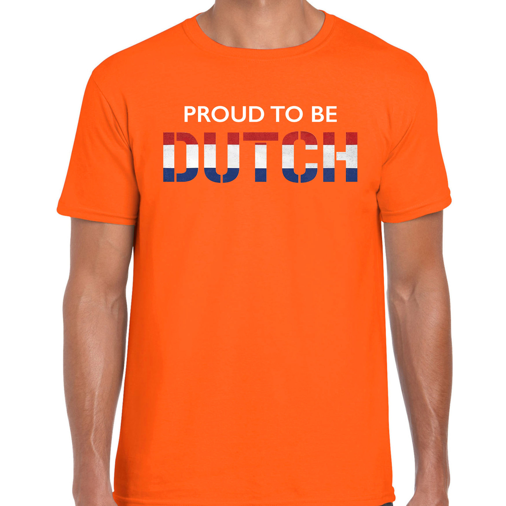 Holland Proud to be Dutch landen t-shirt Nederland supporter oranje heren