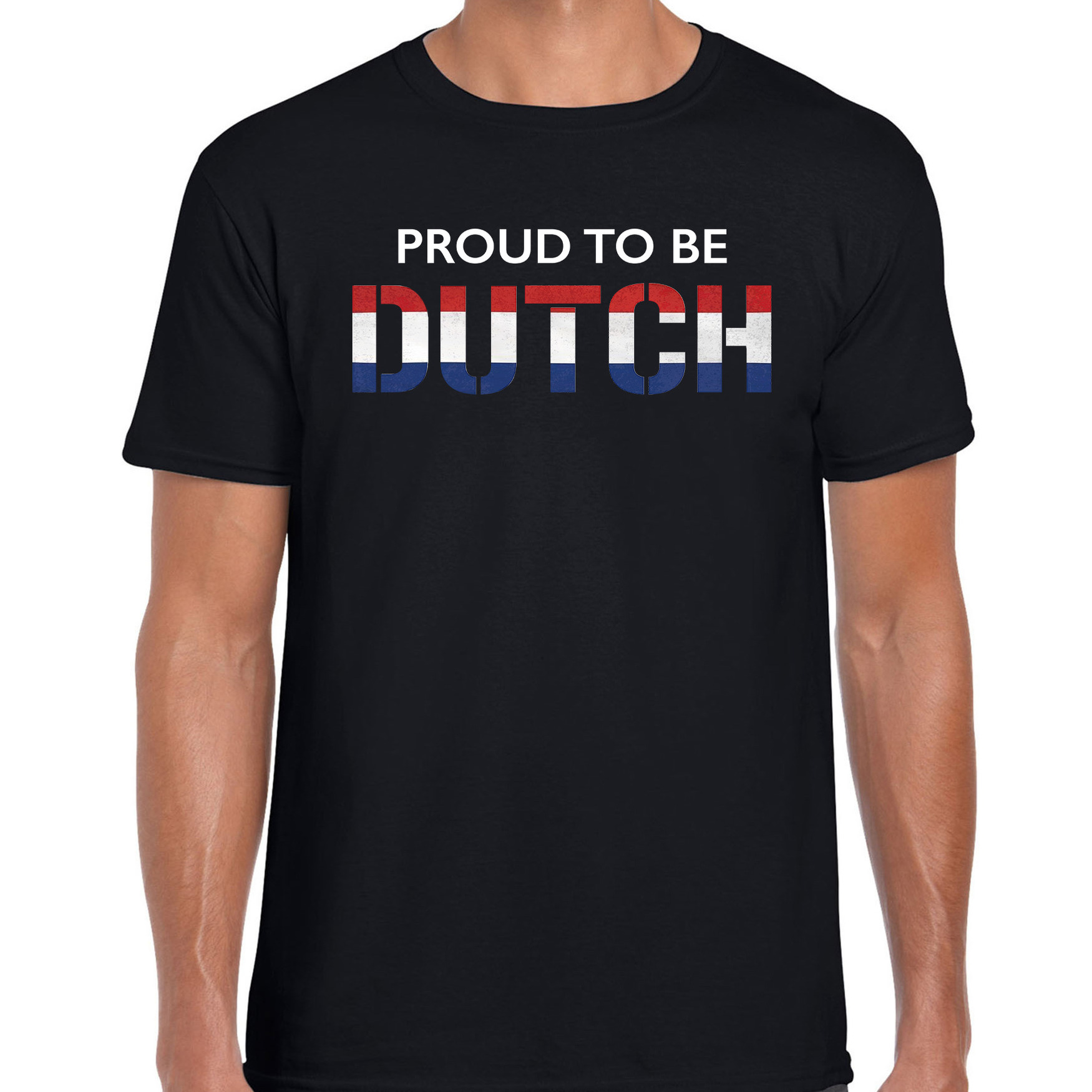 Holland Proud to be Dutch landen t-shirt zwart heren