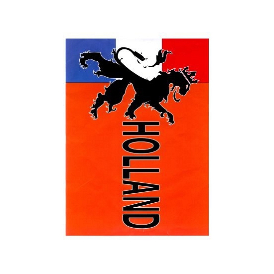Holland vlag met leeuw 90 x 150 cm