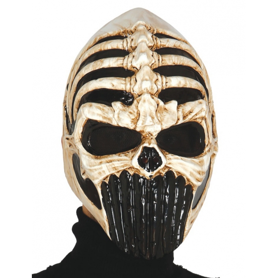 Horror masker voor skelet verkleedpak