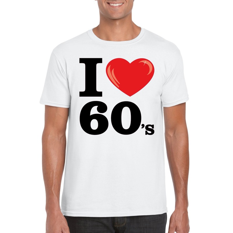 I love sixties t-shirt wit heren