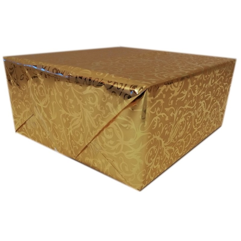 Inpakpapier/cadeaupapier goud klassiek design 150 x 70 cm