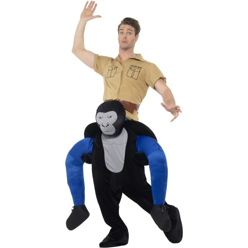 Instap dierenpak kostuum gorilla voor volwassenen