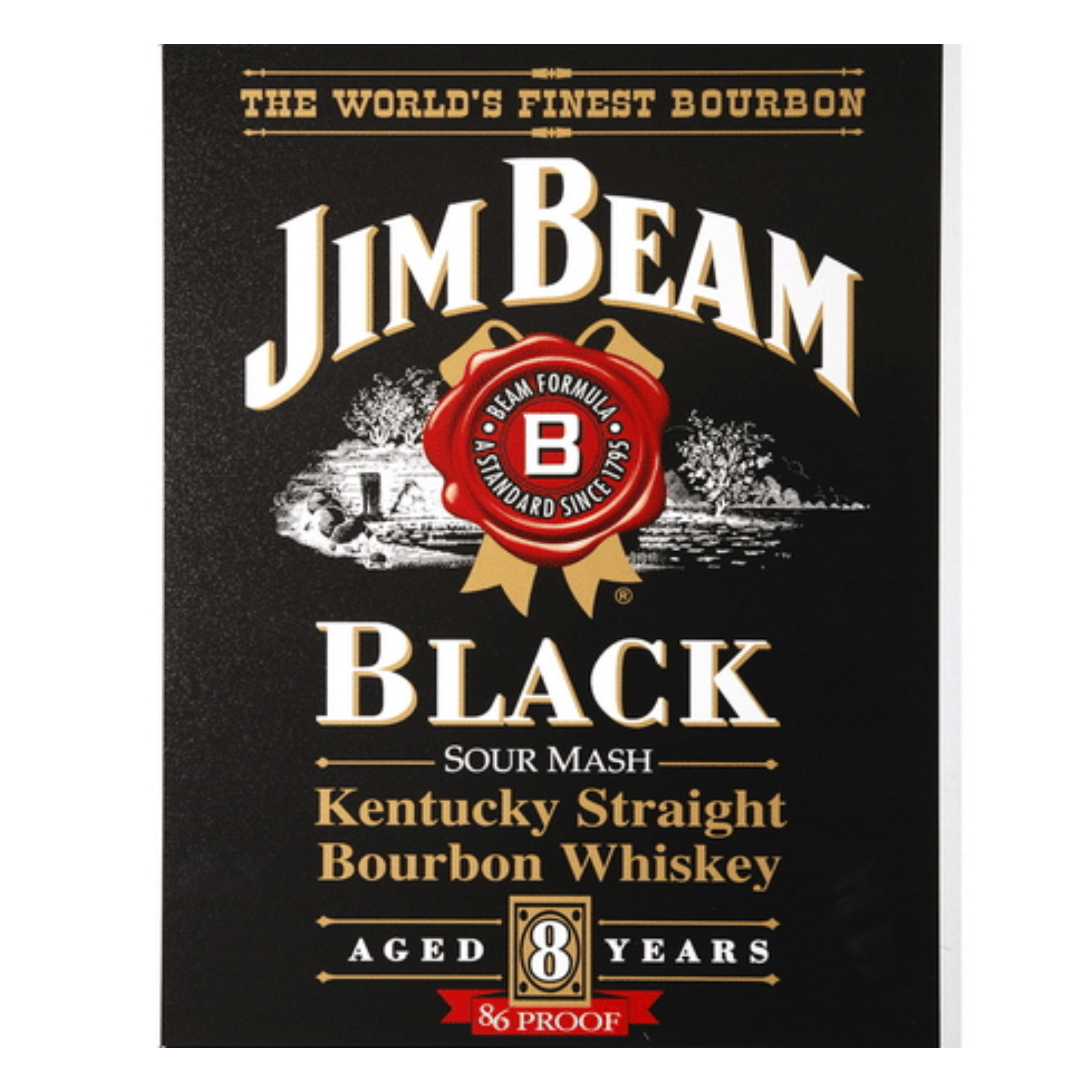 Jim Beam black bourbon muurplaat
