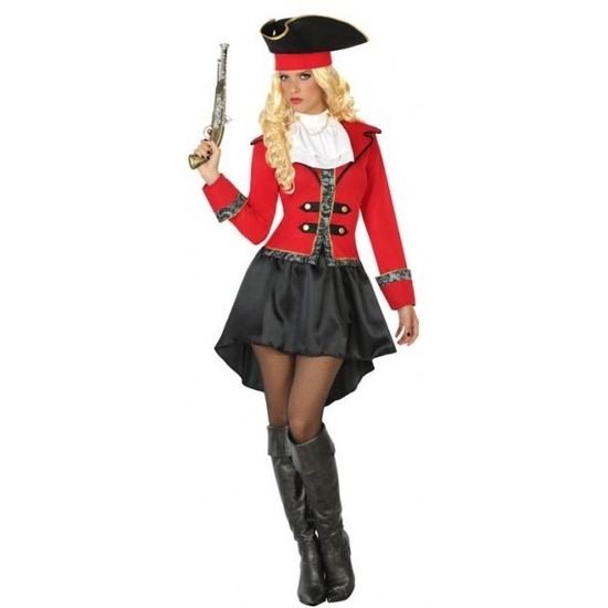 Kapitein piraat Grace verkleed pak/kostuum voor dames
