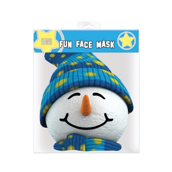 Kerst masker Sneeuwpop