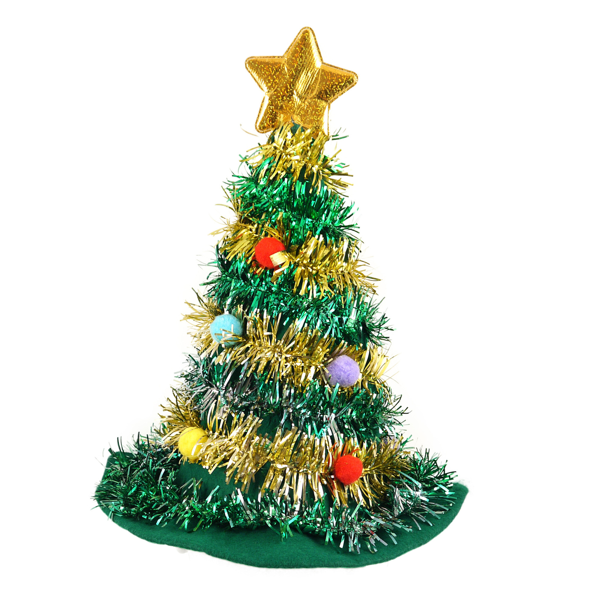 Kerstboom hoed/muts - 43 cm - groen - voor volwassenen - kersthoed/muts