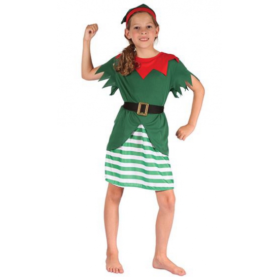 Kerstman hulpje kostuum voor kinderen
