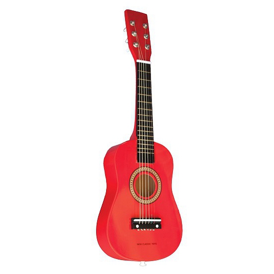 Kinder gitaar rood 60 x 19 x 5.5 cm