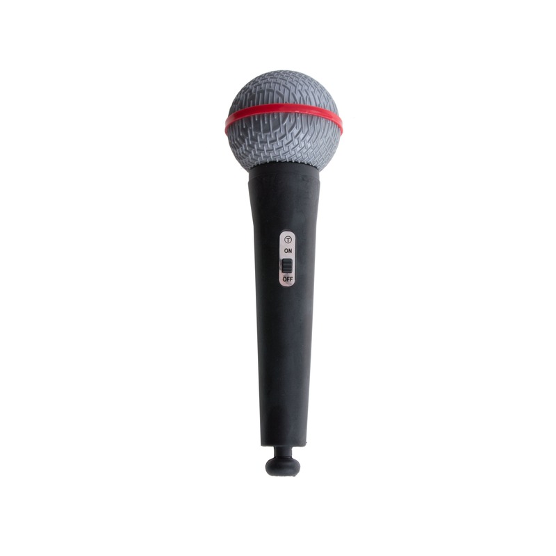 Kunststof verkleedaccessoire microfoon 19 cm volwassenen