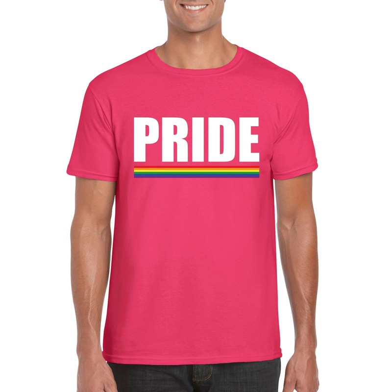 LGBT shirt roze Pride heren