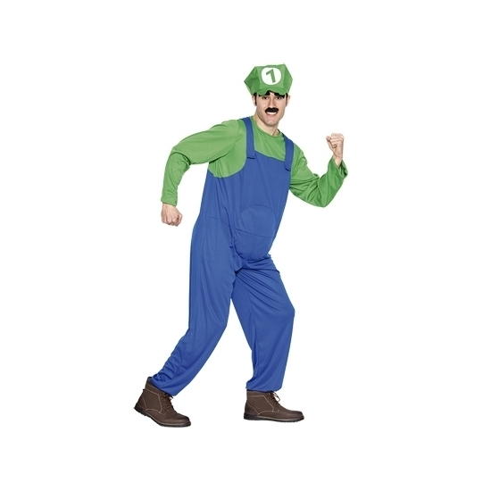 Loodgieter kostuum groen voor heren
