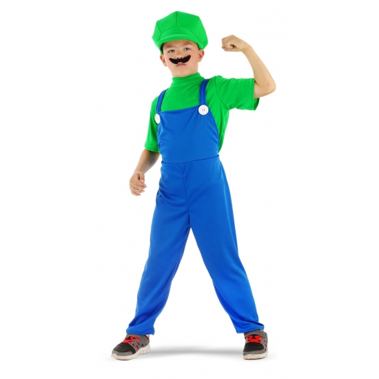 Loodgieter kostuum groen voor jongens