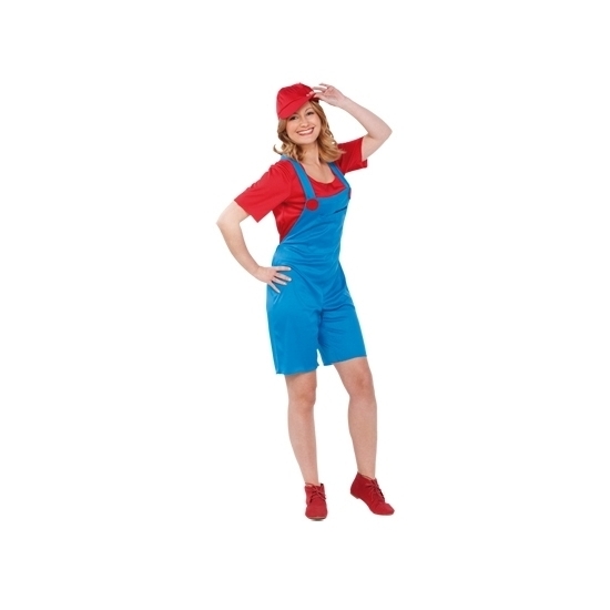 Loodgieter kostuum rood voor dames